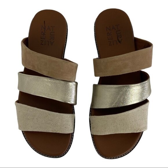 NEW Naturalizer Kellie Slide Sandals Leather Comfort Slip On‎ Slides Size 6 Boho - Picture 6 of 10